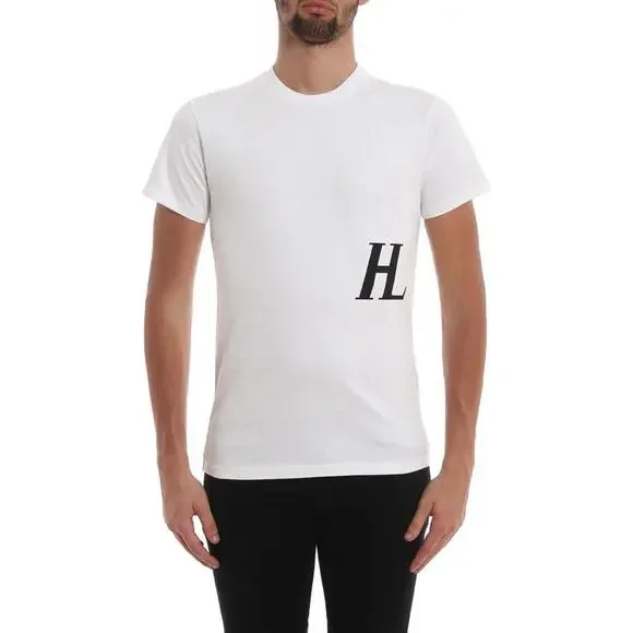 Helmut Lang HL Logo Crewunisex T Shirt Men's Lwomen's XXL white NWT $195msrp